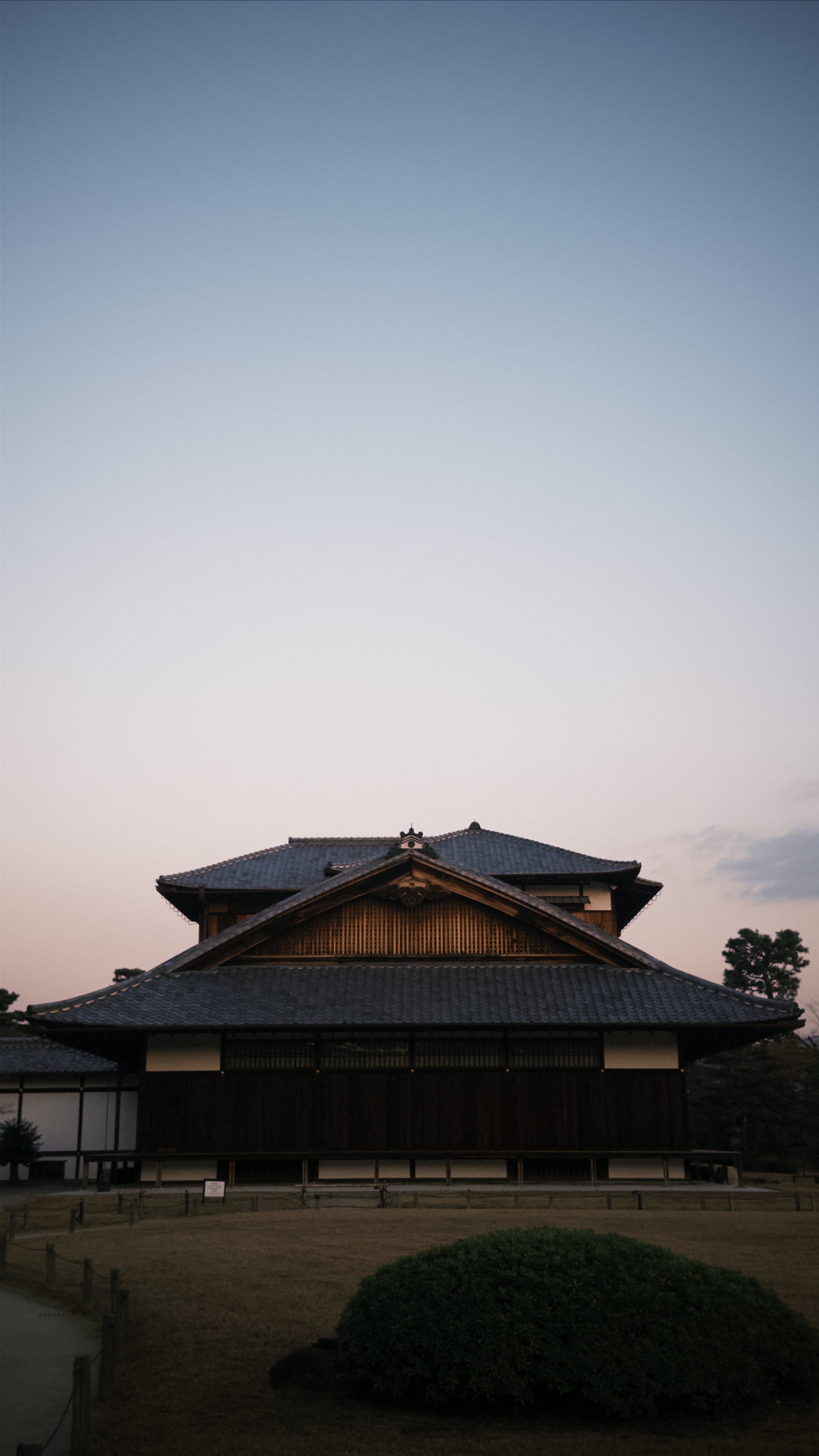 Nijo Castle at sunset