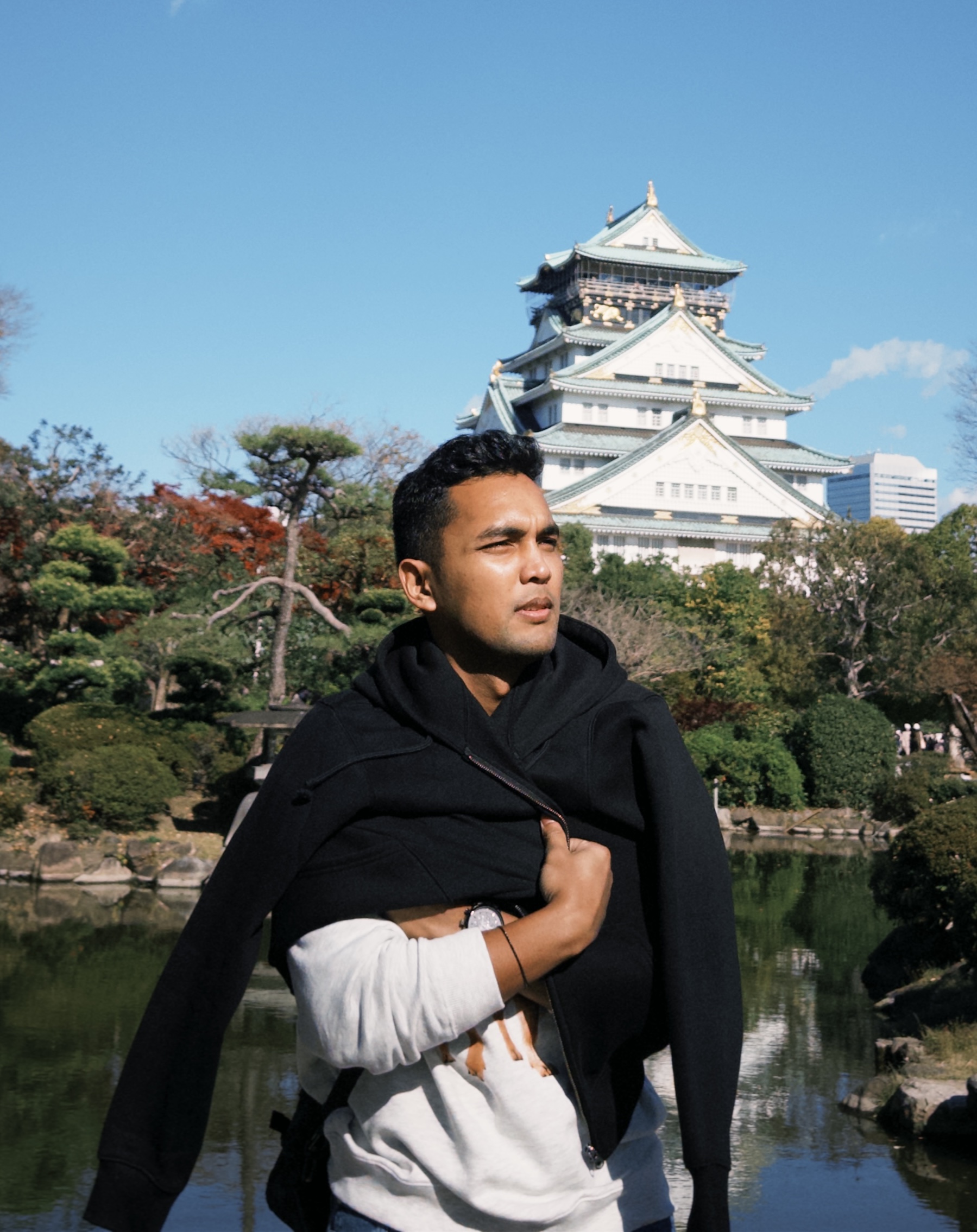 Teza at Osaka Castle