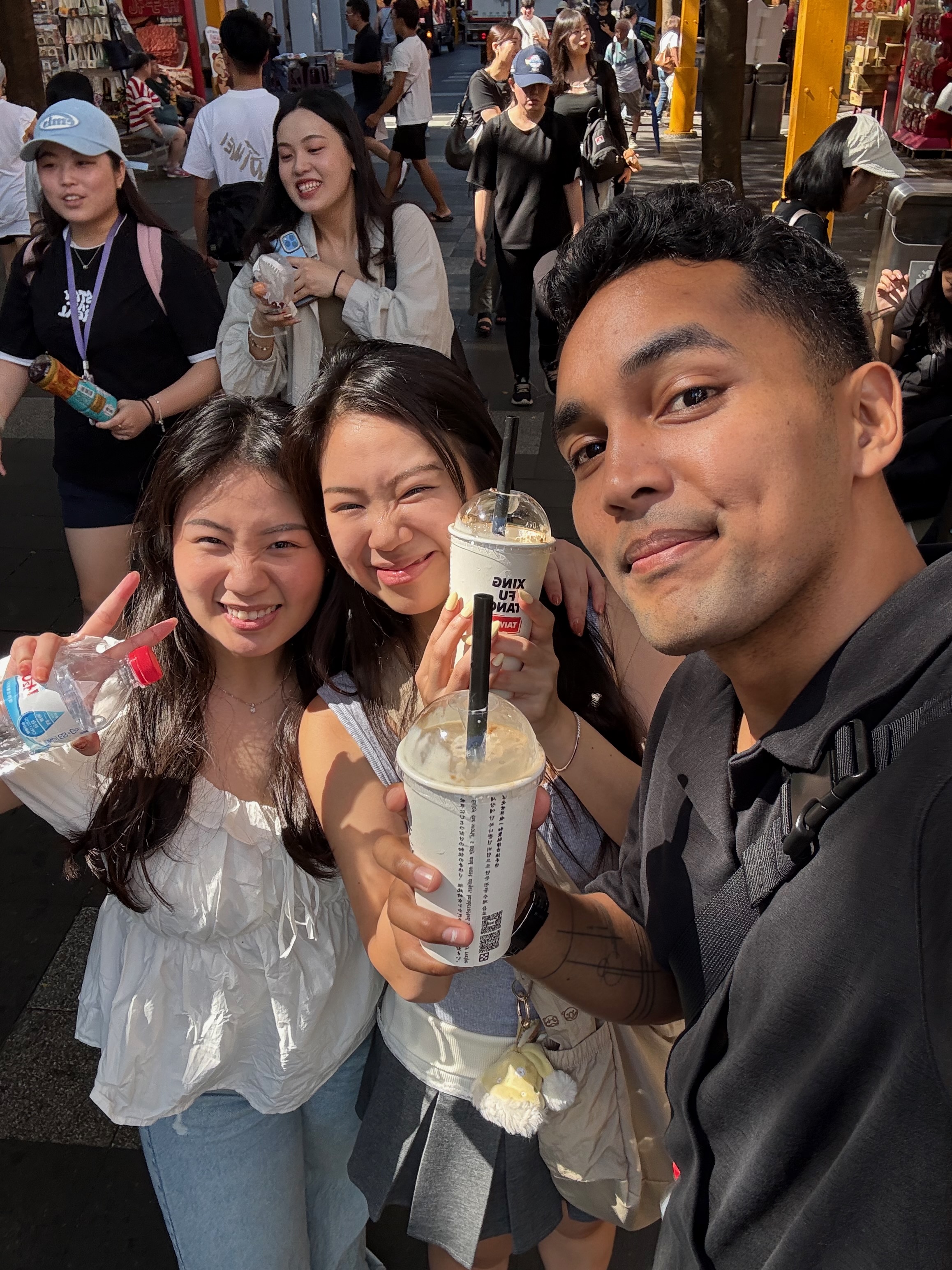 With friends in Taipei